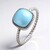 Bague en argent et Larimar