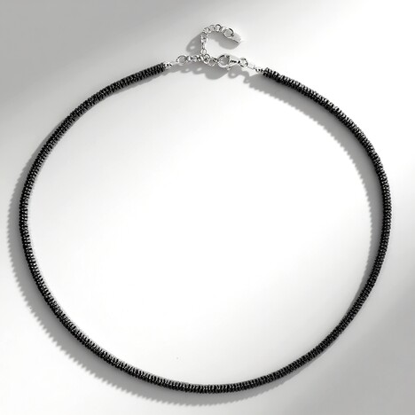 Collana in argento con Ematite Nera