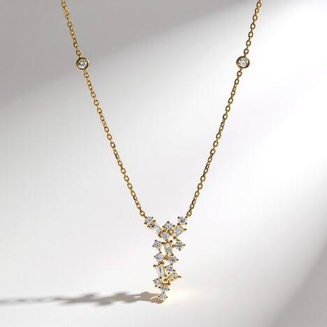 Collana in oro con Diamante SI1 (H) (CIRARI)