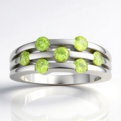 Anello in argento con Sfene