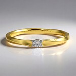 Anello in oro con Diamante SI2 (G) (Annette)