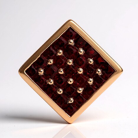 Ciondolo in argento con Granato d’India (MONOSONO COLLECTION)