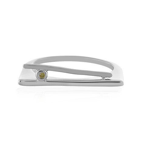 Bague en argent et Diamant jaune I3 (MONOSONO COLLECTION)