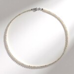 Collana in argento con Topazio Bianco