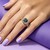 Anillo en oro con Topacio azul de Londres (de Melo Gold)