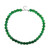 Green Agate Silver Necklace