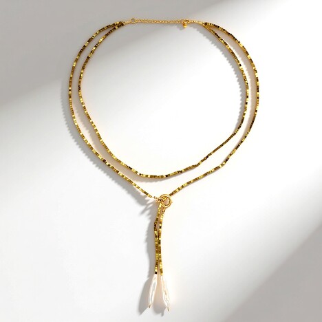 Collana in argento con Perla d'Acqua Dolce Bianca (Riya)