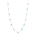 Collar en plata con Apatita azul (de Melo Essence)