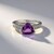 Anello in argento con Ametista Siberiana
