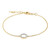 VS1 (G) Brillant-Silberarmband (Annette)