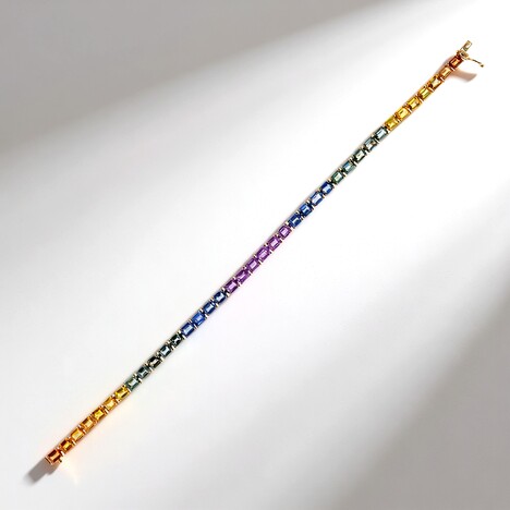Bracciale in oro con Zaffiro Fancy (CIRARI)