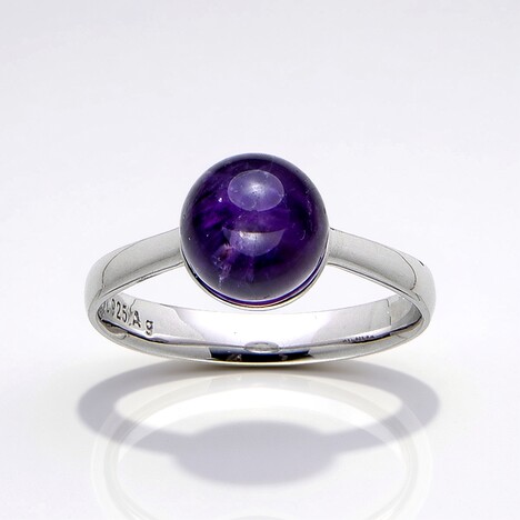 Anello in argento con Ametista