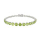 Bracciale in argento con Peridoto (Adela Silber)