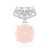 Rose Quartz Silver Pendant (MONOSONO COLLECTION)
