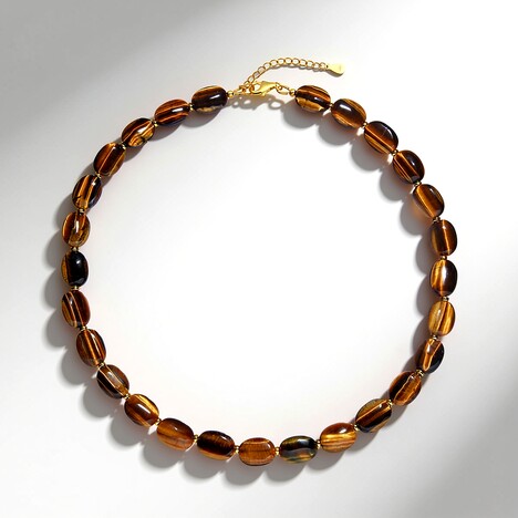 Collana in argento con Occhio di Tigre