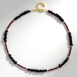 Collana in argento con Granato Mozambico
