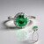 Anello in argento con Fluorite Blu Caraibico
