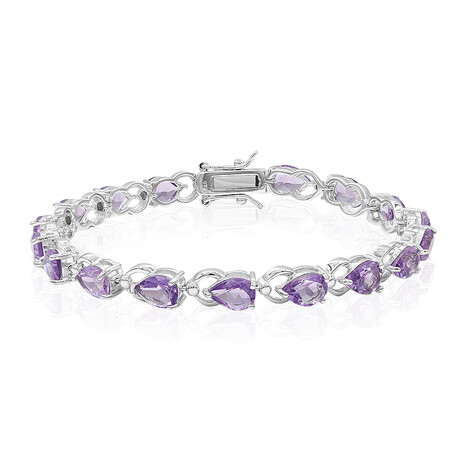 Amethyst-Silberarmband