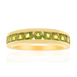 Anillo en plata con Vesuvianita