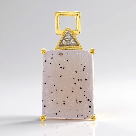 Ciondolo in argento con Agata Glitter
