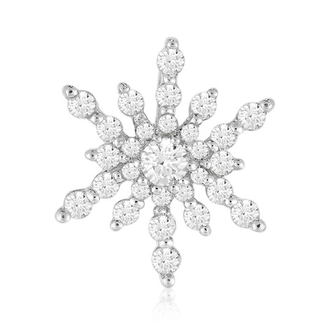 Zilveren hanger met een witte topaas (MONOSONO COLLECTION)