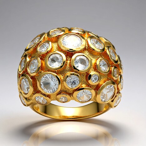 Anello in argento con Zircone (Adela Silber)