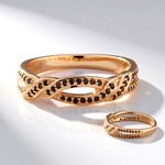Anello placcato in oro con Diamante Fancy