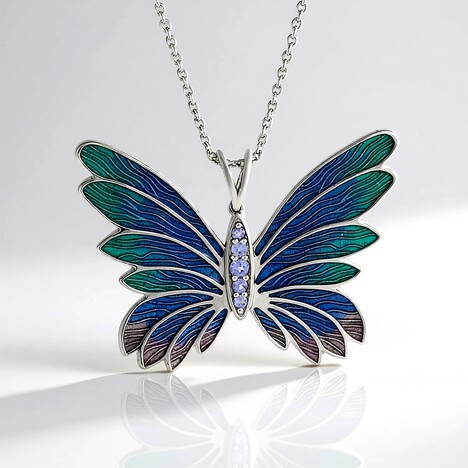 Collana in argento con Tanzanite (Adela Silber)