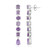 Pendientes en plata con Amatista Rosa de Francia