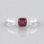 Anello in argento con Rubino del Madagascar