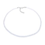 Regenbogen-Mondstein-Silberhalskette