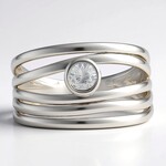 Anello in argento con Zircone
