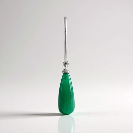 Pendentif en argent et Onyx vert (MONOSONO COLLECTION)