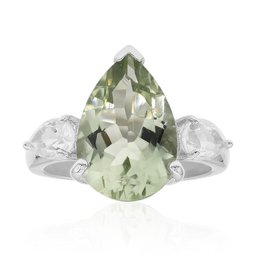 Anello in argento con Ametista Verde