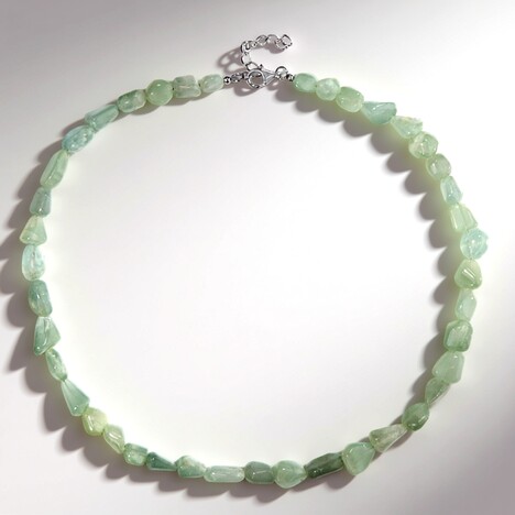 Collana in argento con Calcedonio Acqua