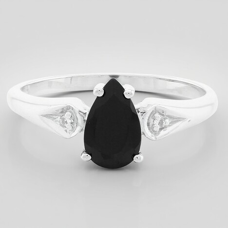 Anello in argento con Spinello Nero