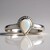 Bague en argent et Opale blanche