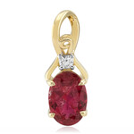 Ciondolo in oro con Rubellite Brasiliana AAA