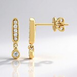 Orecchini in oro con Diamante SI1 (G) (Annette)