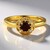 Anello in argento con Zircone Lampone