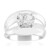 Zilveren ring met een Herkimer Kwarts (Pallanova)