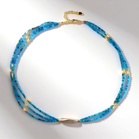 Collier en argent et Perle blanche de culture d'eau douce (Riya)