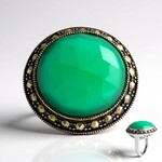 Anello in argento con Agata