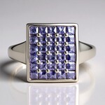 Anello in argento con Tanzanite (MONOSONO COLLECTION)