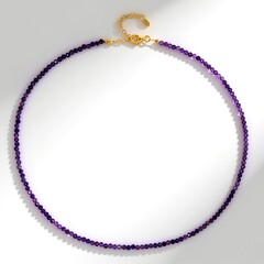 Collana in argento con Ametista Zambiana