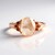 Anillo en plata con Cuarzo rutilado cobre