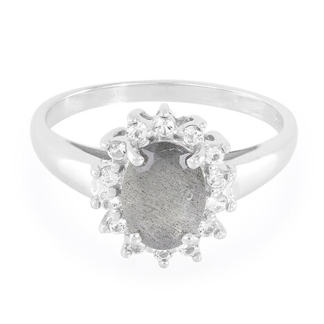 Anello in argento con Labradorite