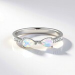 Anello in argento con Opale di Welo