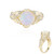 Gouden ring met een AAA Welo-opaal (de Melo Gold)
