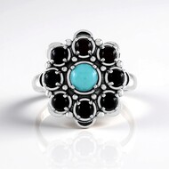 Bague en argent et Turquoise Sleeping Beauty (Desert Chic)